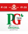 PG Tips Pyramid Teabags 40s p.m.£1.35 x 6