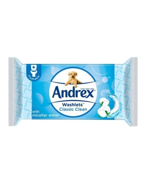 Andrex Washlets Classic Clean Cotton Fresh 40s x 12