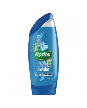 Radox Shower Gel 2 in1 for Men Feel Awake (dark blue) 250ml x 6