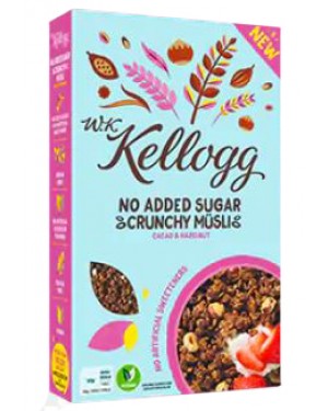 W.K. Kellogg No Added Sugar Granola Cocoa & Hazelnut 550g x 5