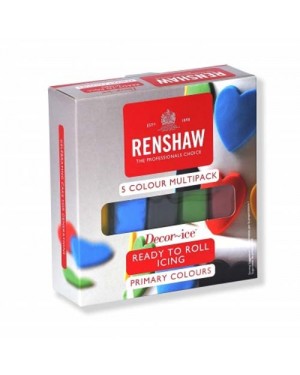 Renshaw Primary Colours Multi Pack Icing 500g x 6 