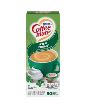 Nestle Coffee Mate Irish Creme Single Serve Liquid Creamer 0.375oz (11ml) 50s x 4