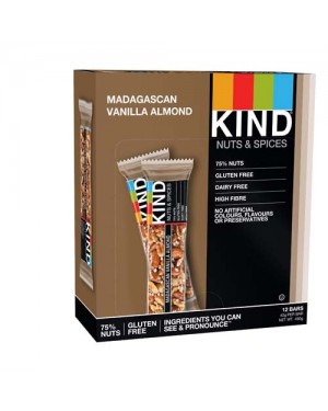 Kind Bars Madagascan Vanilla Almond 40g x 12