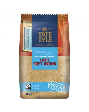 Tate & Lyle Light Brown Sugar 500g x 10