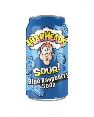 Warheads Blue Raspberry Sour Soda 12oz (355ml)