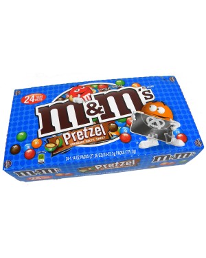 M&M's American Chocolate Candy Pretzel 1.14oz x 24