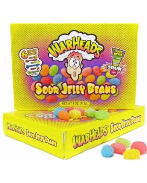 Warheads Theatre Box Jelly Beans (4oz) 113g x 12