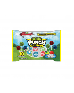 Sour Punch Lollipops Laydown Bag 12oz (340g)