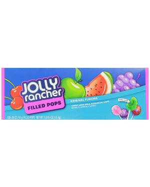 Jolly Rancher Fruit Chews Pops Filled 3lb (1.58kg) 100's