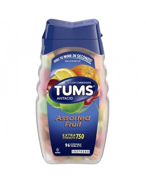 Tums Assorted Fruit Tablets 96s x 24