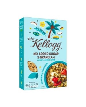 W.K. Kellogg No Added Sugar Granola Coconut, Cashew & Almond 570g x 5