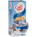 Nestle Coffee Mate French Vanilla Single Serve Liquid Creamer 0.375oz (11ml) 50s x 4