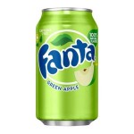 Fanta Green Apple Soda Can 12oz (355ml) x 12