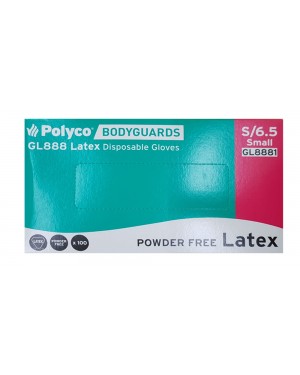 Latex Powder Free Gloves Small 100s x 10