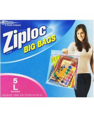 Ziploc Big Bag Double Zipper L 5's