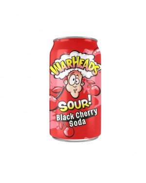 Warheads Black Cherry Sour Soda 12oz (355ml)