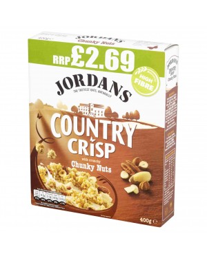 Jordans Country Crisp Chunky Nut 400g p.m.£2.69 x 6