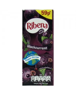 Ribena Blackcurrant Juice Drink PM 59p 250ml x 24