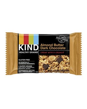 Kind Healthy Grains Almond Butter Dark Chocolate 1.2oz (35g) 5's x 8