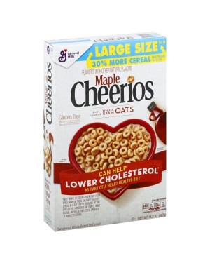 General Mills Cheerios Maple Cereal 14.2oz (402g) x 8