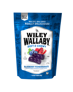 Wiley Wallaby Blueberry Pomegranate Liquorice 7.05oz (200g) x 12