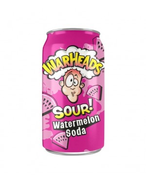 Warheads Watermelon Sour Soda 12oz (355ml)